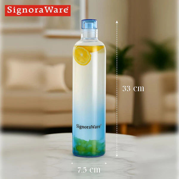 Lavender Borosilicate Glass Bottle narrow mouth 1000ml
