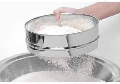 4 in 1 Stainless Steel Interchangeable Sieve Set of 5 Flour Chalni Spices Food Strainers Atta Chalni Jaali Channi Atta Maida Strainer Silver