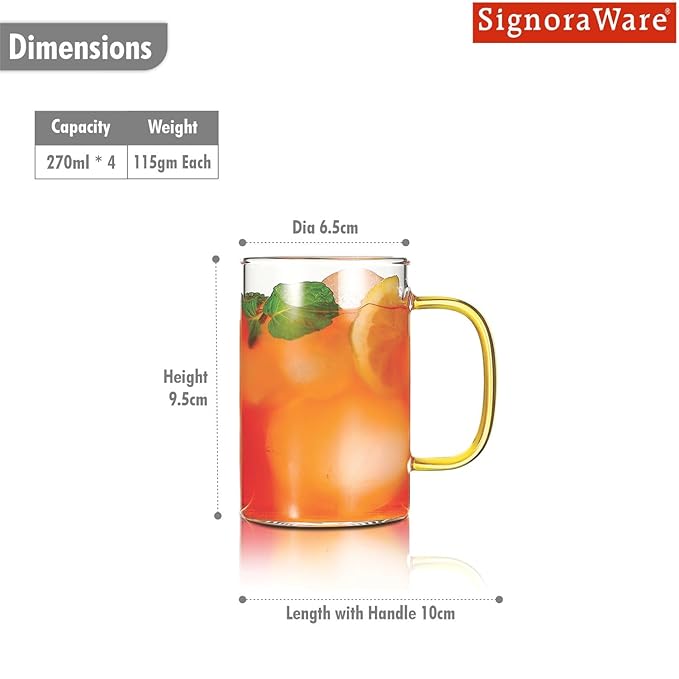 Vintage Mug Big 270ml BOROSILICATE GLASS