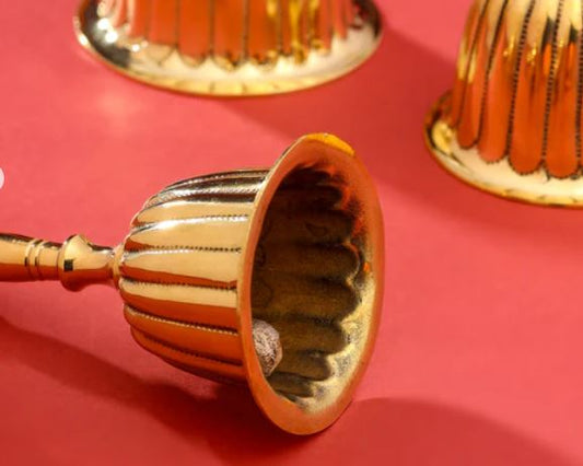 Brass Traditional Pooja Handbell / GHANTI/POOJA/TEMPLE/AARTI/ BELL