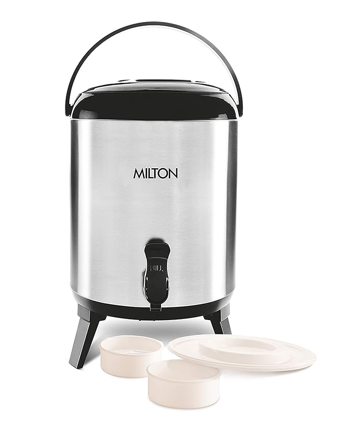 Milton Stellar 10 Thermosteel Water Jug, 9.3 litres, Steelplain