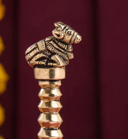 Brass Nandi HandBell / GHANTI/NANDI/BELL/POOJA/BRASS/PITAL