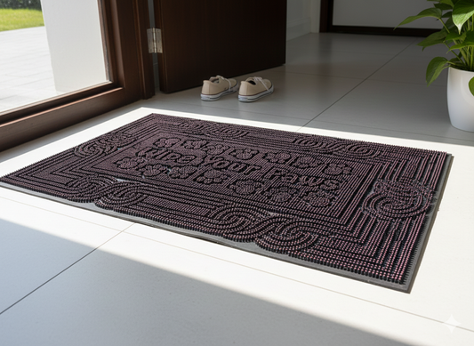 Heavy-Duty Scraper Door Mat – All-Weather, Anti-Slip Dirt Trapper