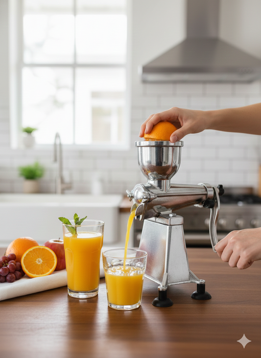 Effortless Freshness: Heavy-Duty Manual Fruit Juicer 20NO.