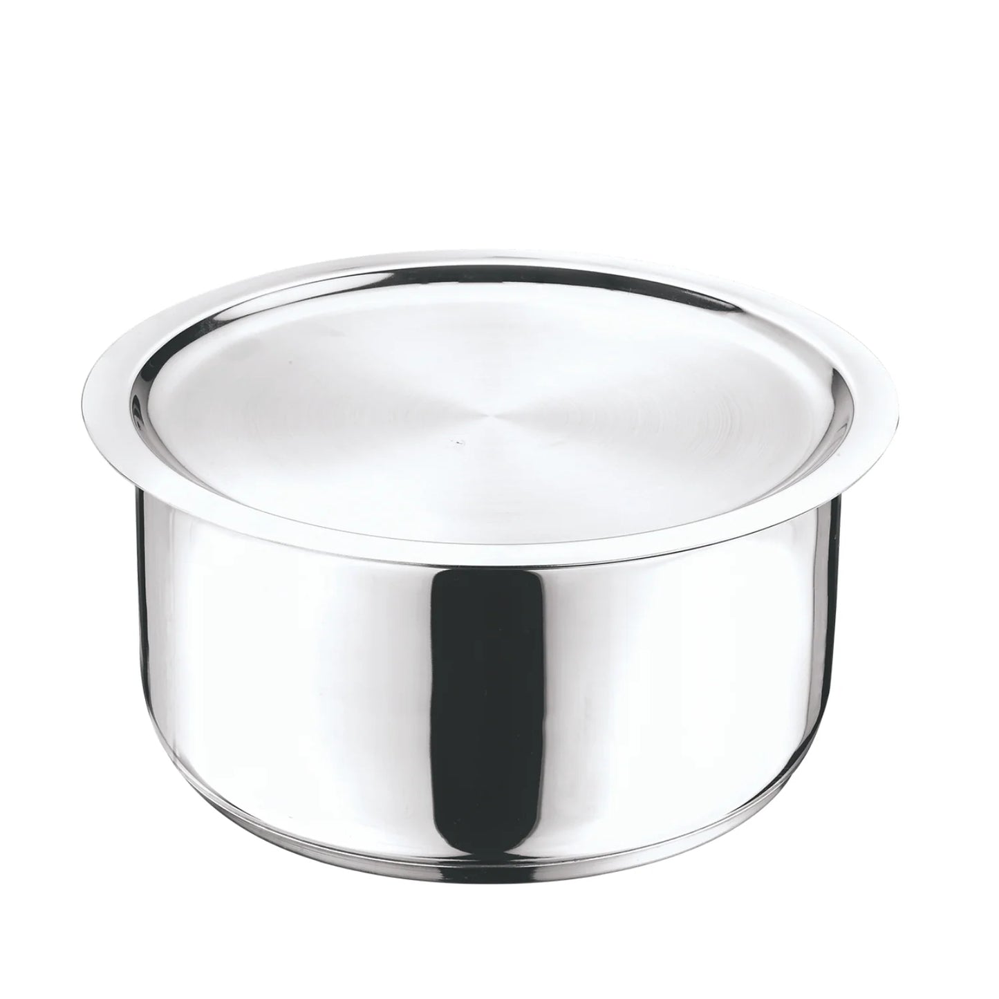 Vinod Stainless Steel, Sandwich Bottom, 3 pc Tope Set with Lids (Induction Friendly)