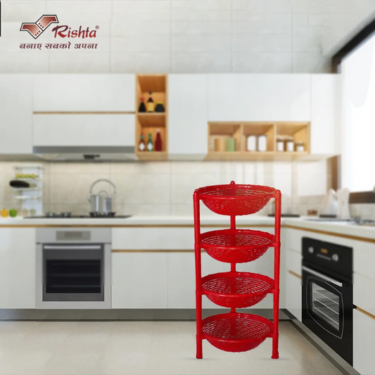 Spiral Plastic Basket Rack – 4 Layer AND 3 Layer