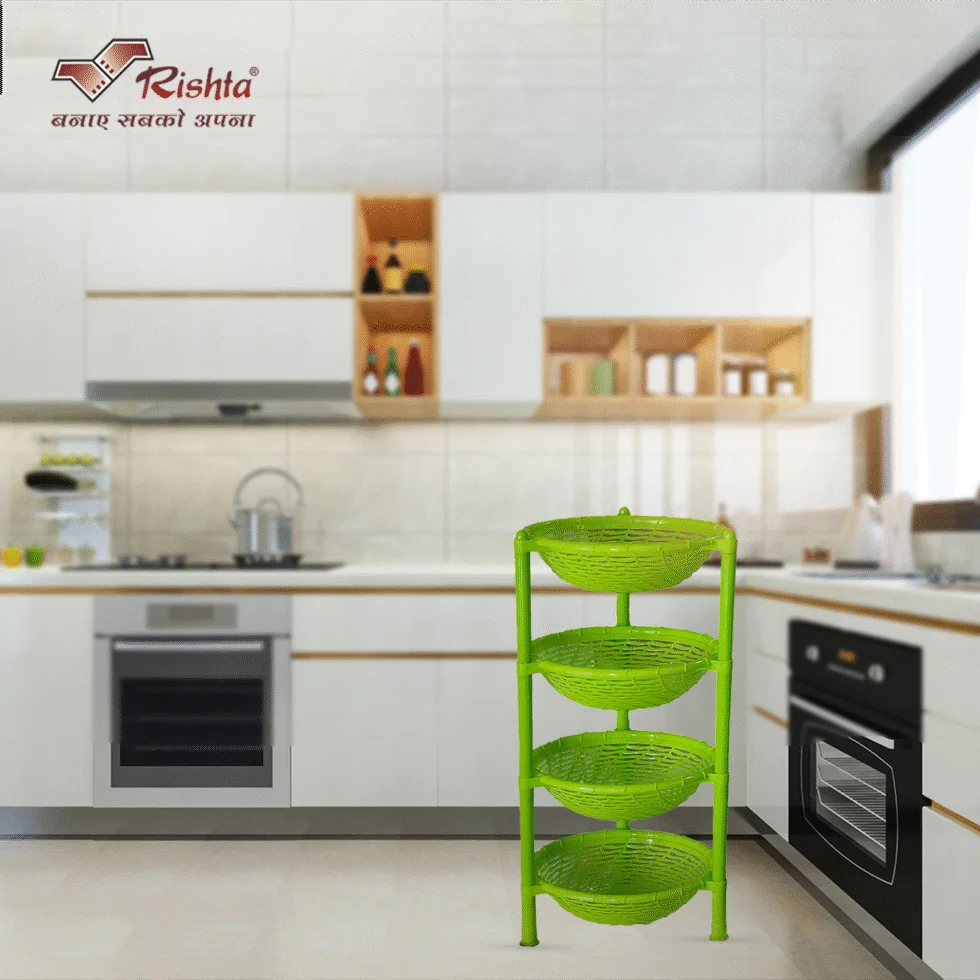 Spiral Plastic Basket Rack – 4 Layer AND 3 Layer