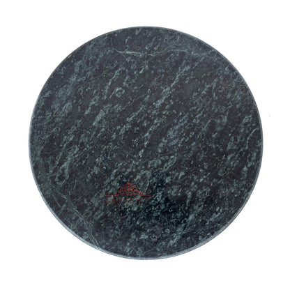 10 Inch Indian Green Marble Chakla or Granite Roti Maker | Rolling Pin Board | Roti Maker | Chapati Maker | papad chakla for Home & Kitchen | Full Finished Marble Chakla Kitchen Utensil