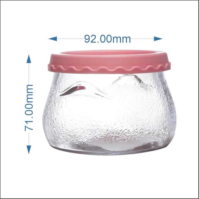 Yera Glass Handi Jar with Plastic Lid - 410ml | Ideal for Pickles | Elegant and Practical Kitchen Storage Solution