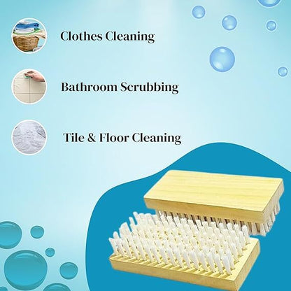 Wooden Laundry Brush Cloth Cleaning, Tiles, Bathroom, etc.