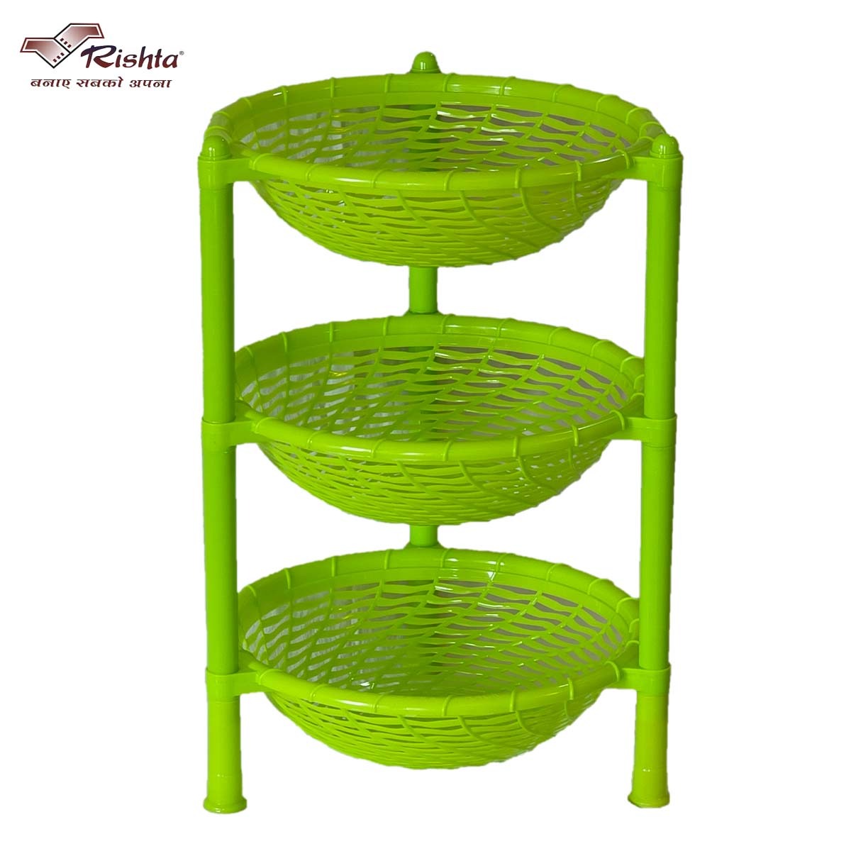 Spiral Plastic Basket Rack – 4 Layer AND 3 Layer