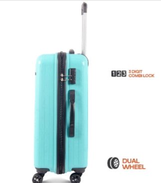 Safari TROLLY   Luggage Trolley Bag for Travel with 5 Years Warranty - Sky Blue