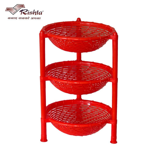 Spiral Plastic Basket Rack – 4 Layer AND 3 Layer