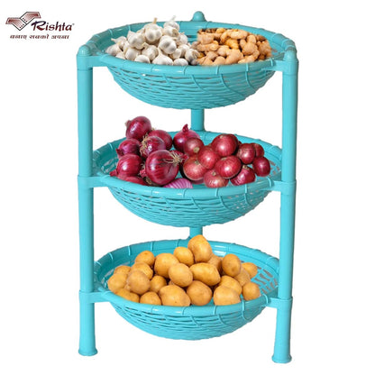 Spiral Plastic Basket Rack – 4 Layer AND 3 Layer