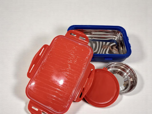 Trueware YOYO SENIOR Stainless Steel Airtight Leak-Proof, Snacks Tiffin Box for All, Light Weight, Easy Clean  (Pack of 1) .