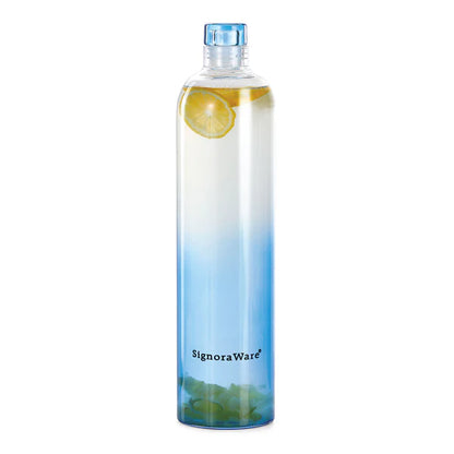 Lavender Borosilicate Glass Bottle narrow mouth 1000ml