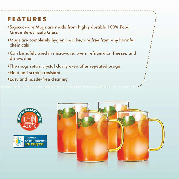 Vintage Mug Big 270ml  BOROSILICATE GLASS