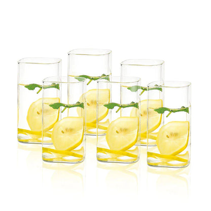 ILUSION Glass Square Big 330ml BOROSILICATE GLASS (Set/6)