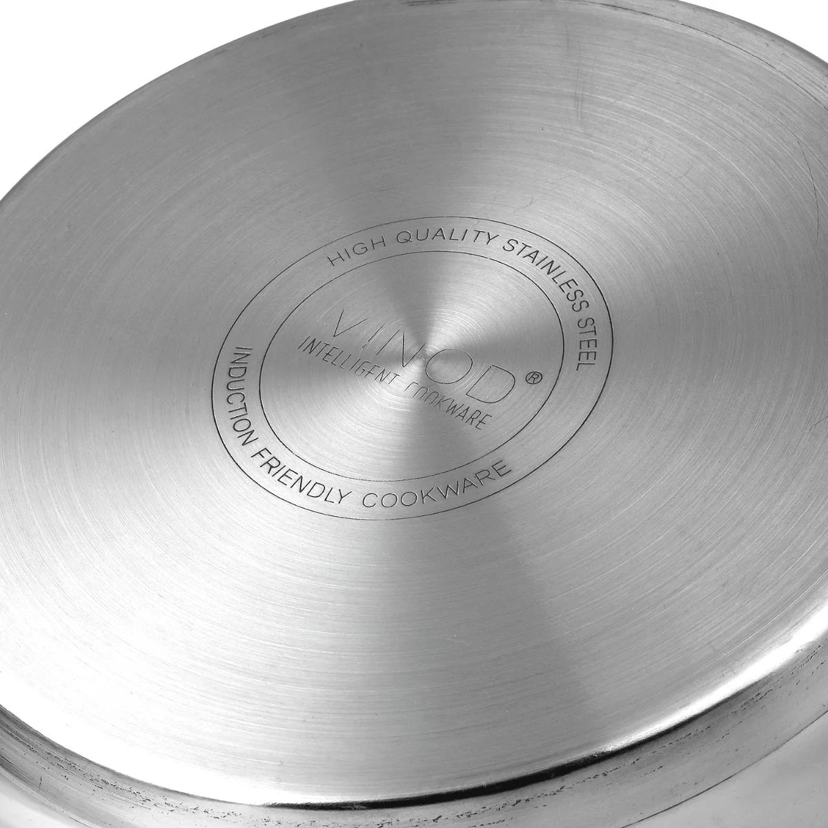 Vinod Stainless Steel, Sandwich Bottom, 3 pc Tope Set with Lids (Induction Friendly)