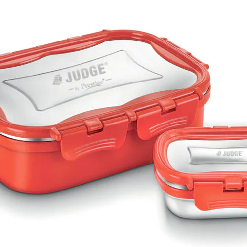 Judge Thermo Stainless Steel Lunch Box (675 ml- 1 Unit + 150 ml - 1 Unit) (800 ml- 1 Unit + 150 ml - 1 Unit)
