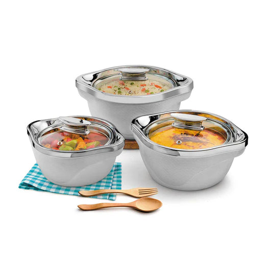 Royal Bliss Casserole WHITE - Set of 3