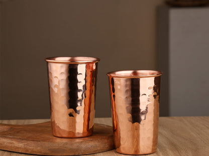 Pure Copper Classic Hammered Tumbler Large