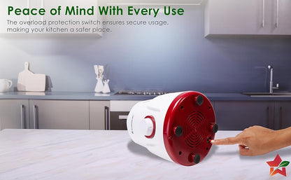 Wonderchef Robo Mixer Grinder | 3 Jars for Blending, Dry Grinding, Chutney Grinding | Low Friction | Low Noise | Conserves Power | Grind Masalas, Nuts, Coconut to Fruits/Vegetables 500 Watt White