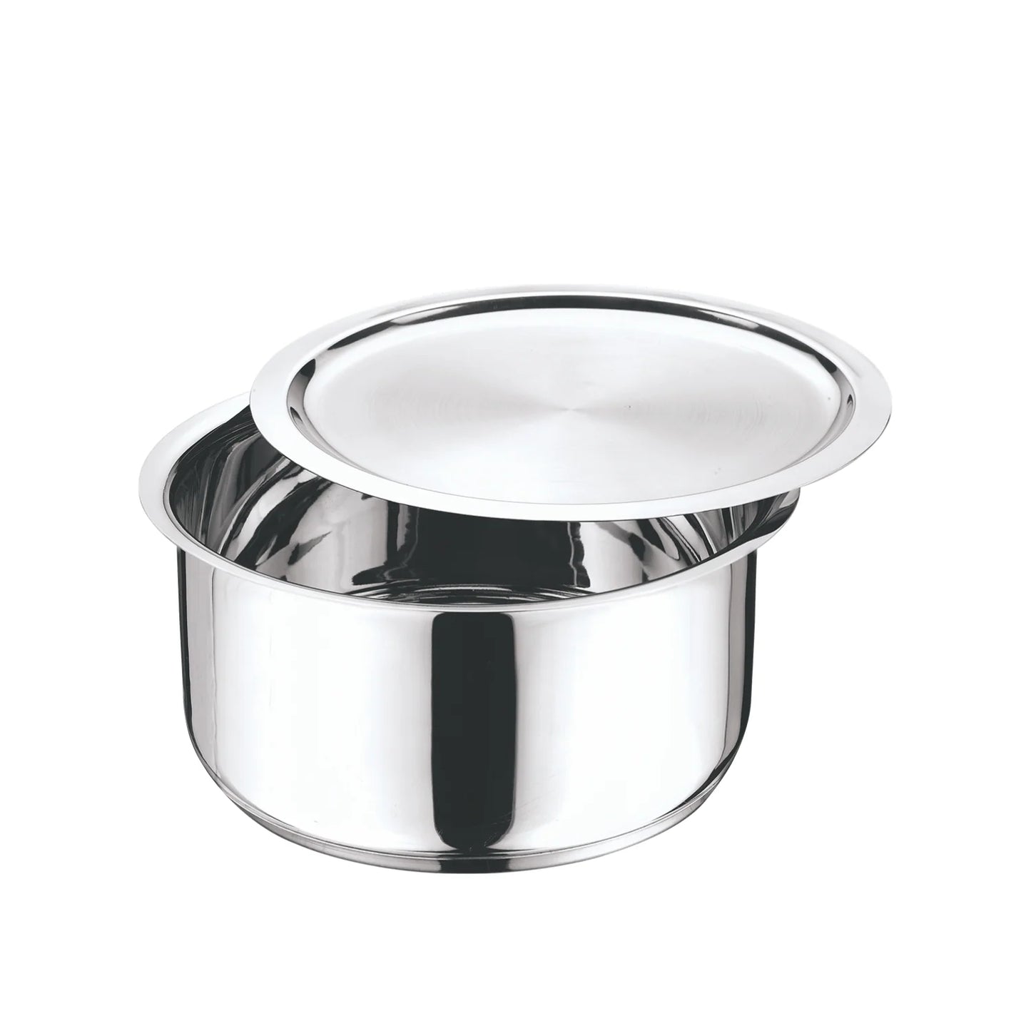 Vinod Stainless Steel, Sandwich Bottom, 3 pc Tope Set with Lids (Induction Friendly)