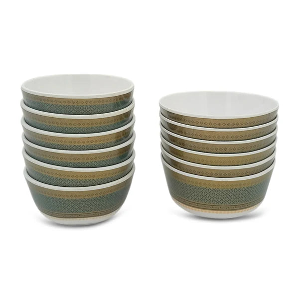 SUPERWARE | Pure Melamine | BRIDAL COLLECTION| Dinner Set - Bridal-Green | Set Of 37 Pcs. | Stain Free, Glazed Finish