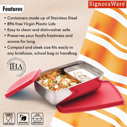 Compact Steel Lunch Box (Small)