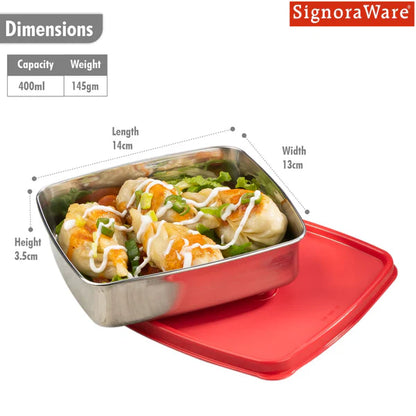 Smart 'N' Slim Steel Container 400 ml