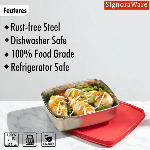 Smart 'N' Slim Steel Container 400 ml