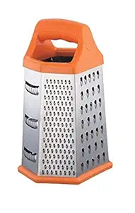 6 Side Stainless Steel Professional Multi Purpose Grater Vegetable Chopper Slicer Kitchen Cutter, Shredder for Cheese & Vegetables 8 inch