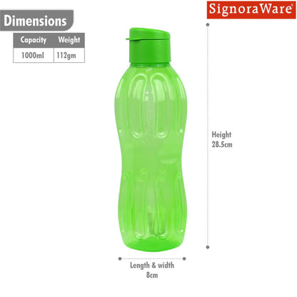 FlipTop Aqua Fresh WATER Bottle 1 Litre (1 Piece)