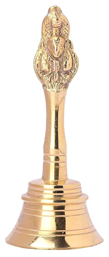 Brass Pooja Ghanti for Home I Puja Ghanti for Mandir, Diwali, Navratra, Wedding Gold/BRASS/PITAL/POOJA