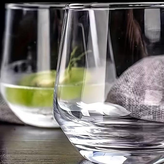 Vintage Drinking Glasses| Premium Water, Juice, Cocktails, Mocktails, Whisky & Beverage Glasses | Elegant & Durable Glassware for Everyday Use