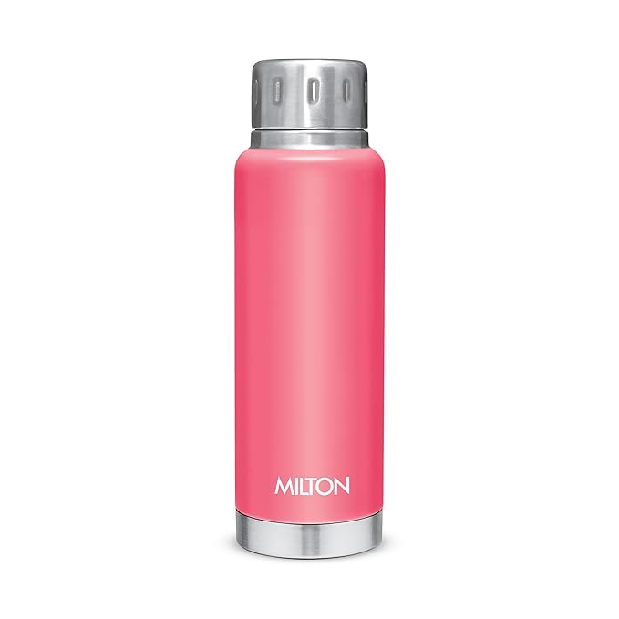 Milton Elfin 300 Thermosteel Water Bottle 300 ml, 24 Hr Hot and Cold I Leak Proof Lid, ISI Certified I Vacuum Insulated I for Office, Gym, School I Light Blue