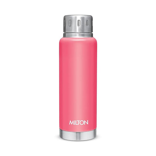 Milton Elfin 300 Thermosteel Water Bottle 300 ml, 24 Hr Hot and Cold I Leak Proof Lid, ISI Certified I Vacuum Insulated I for Office, Gym, School I Light Blue