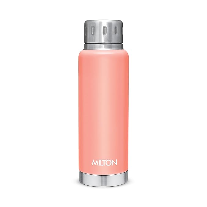 Milton Elfin 300 Thermosteel Water Bottle 300 ml, 24 Hr Hot and Cold I Leak Proof Lid, ISI Certified I Vacuum Insulated I for Office, Gym, School I Light Blue