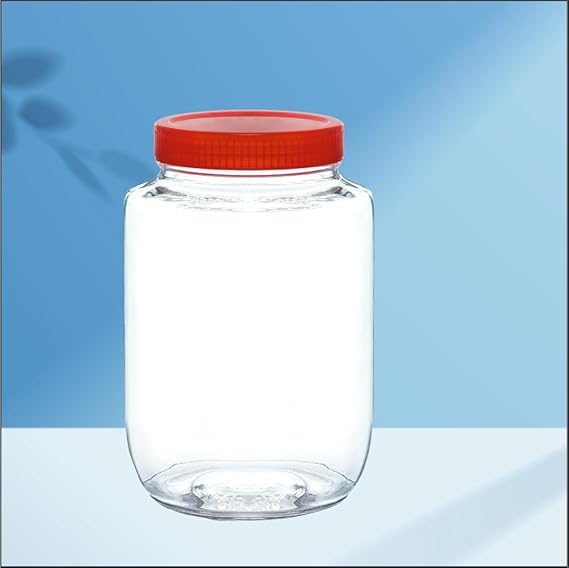 Yera Glass Aahaar Jars Storage Container, 2425 ML | Clear, Durable & Elegant Kitchen Organizer | Multipurpose Airtight Storage Jars Container for Food, Pulses, Spices, Cookies, Snacks | (Bulk Pack).