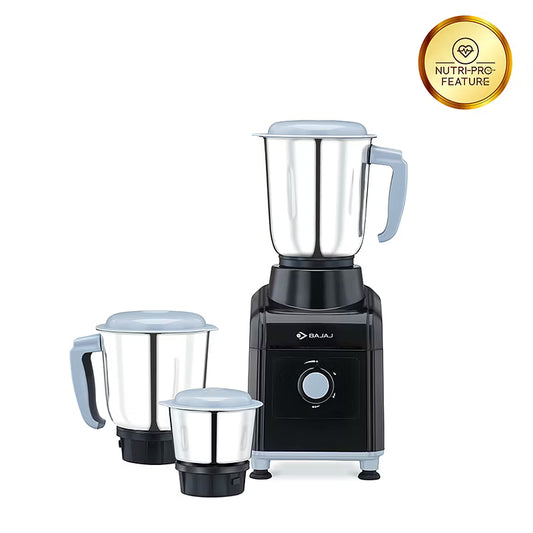 Bajaj GX 3501 500 Watts Mixer Grinder with 3 Jars (Black)