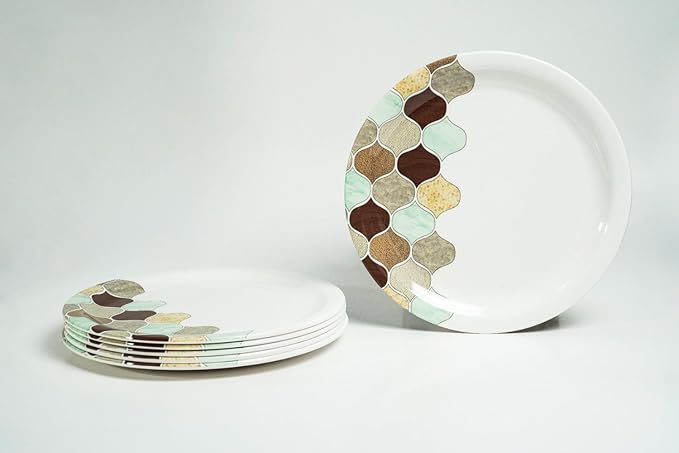 Superware | Pure Melamine | Dinner Plate Set –  11" | Stain Free, Glazed Finish