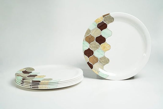 Superware | Pure Melamine | Dinner Plate Set –  11" | Stain Free, Glazed Finish