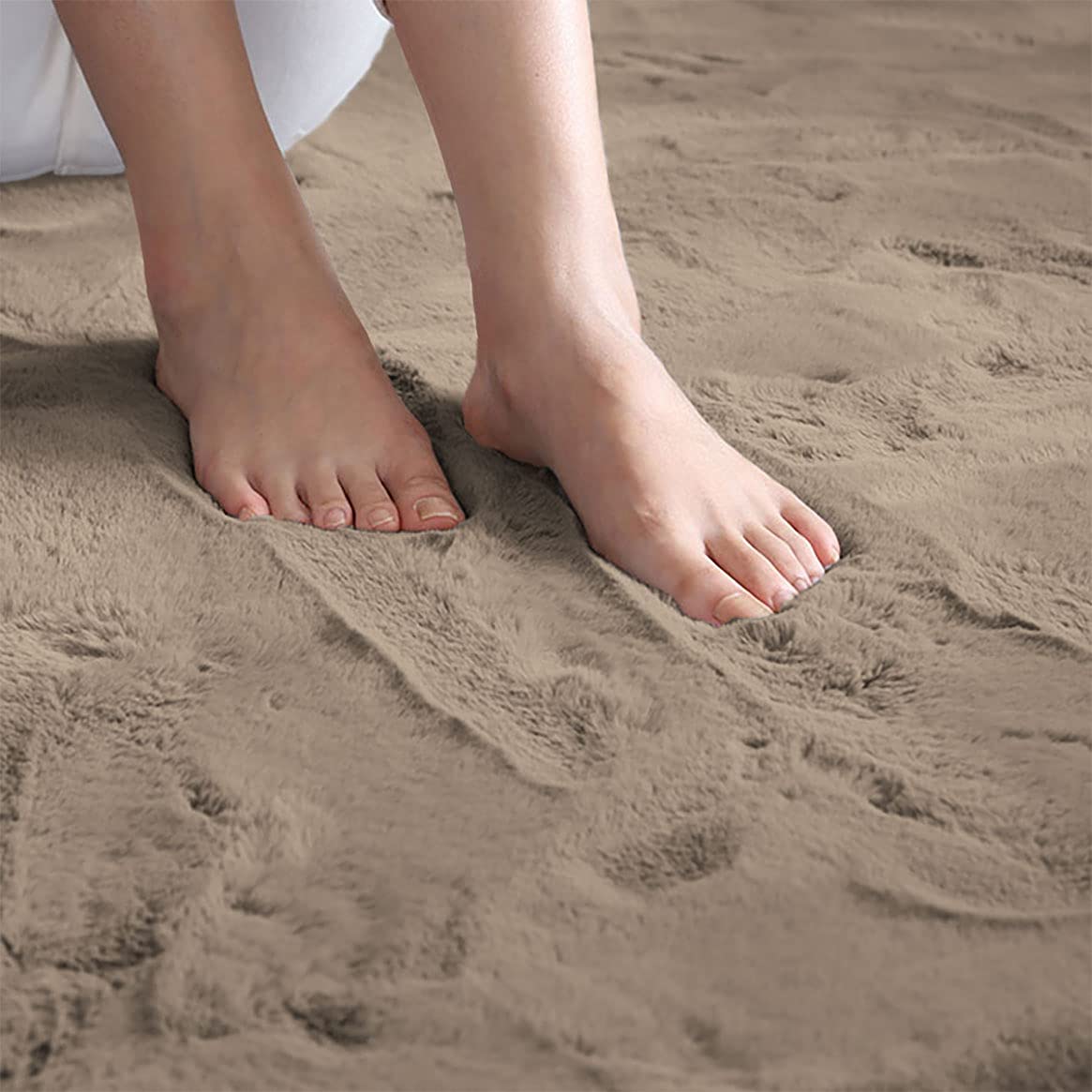 Home Rabbit Fur Soild Runner Super Soft, Anti-Slip, Washable, Rectangle, for Livingroom Rug, in Bedroom Bedside Runner/soft/very soft