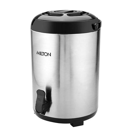 Milton Stellar 8 Thermosteel Water Jug, 7.6 litres, Silver | PU Insulated | Hot & Cold | Sturdy Base | Hygienic | Odour Free