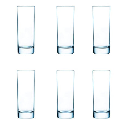 Tumbler Set, 290ml, Set of 6, Transparent