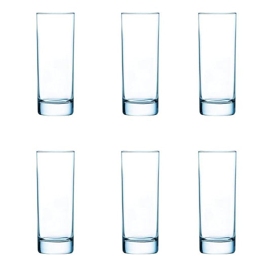Tumbler Set, 290ml, Set of 6, Transparent