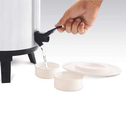 Milton Stellar 8 Thermosteel Water Jug, 7.6 litres, Silver | PU Insulated | Hot & Cold | Sturdy Base | Hygienic | Odour Free