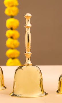 Brass Traditional Pooja Handbell /GHANTI/TEMPLE/POOJA/BELL