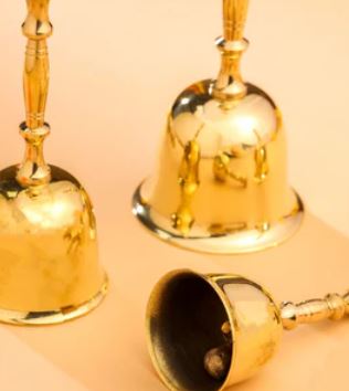Brass Traditional Pooja Handbell /GHANTI/TEMPLE/POOJA/BELL